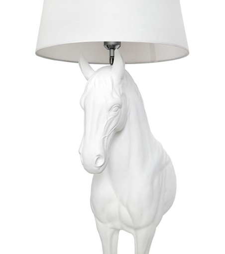 MOOSEE lampa podłogowa KOŃ HORSE STAND    S biała - włókno szklane