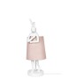 KARE lampa stołowa RABBIT 50 cm  biała / różowa