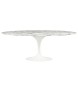 Stół TULIP ELLIPSE MARBLE ARABESCATO 200  biały - marmur, metal