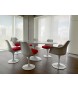Stół TULIP ELLIPSE MARBLE ARABESCATO 200  biały - marmur, metal