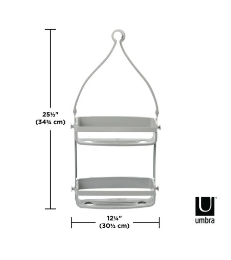 UMBRA organizer łazienkowy FLEX szary