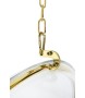 Fotel wiszący BUBBLE GOLD VELVET poduszka czarna