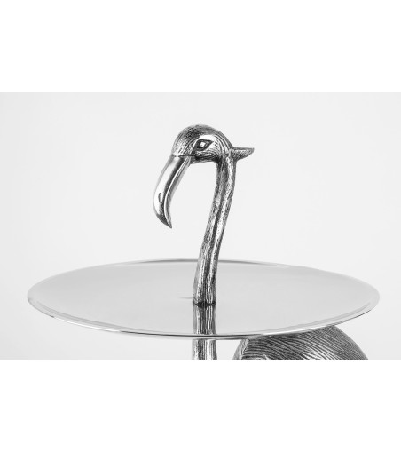 KARE patera / etażerka FLAMINGO srebrna