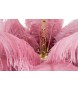 MOOSEE lampa wisząca TIFFANY 135 różowa   mosiądz / naturalne pióra