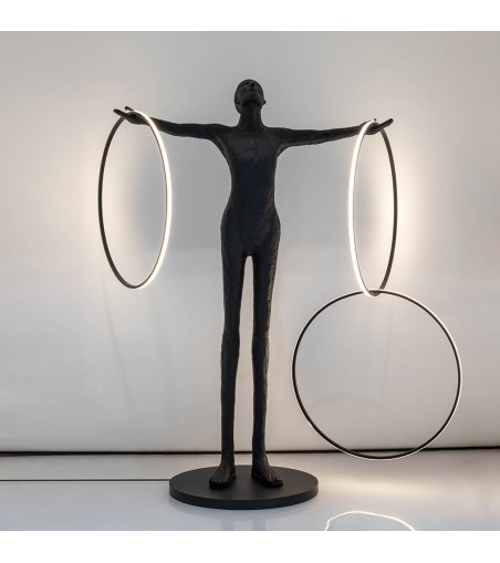 MOOSEE lampa podłogowa HUMAN CIRCULO      włókno szklane