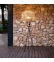 NEW GARDEN lampa podłogowa AMALFI 145 BATTERY NEGRO