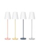 NEW GARDEN lampa podłogowa LOLA SLIM 120 SOLAR & BATTERY brass