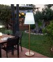 NEW GARDEN lampa podłogowa LOLA SLIM 180 SOLAR & BATTERY rose gold