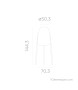 NEW GARDEN lampa ogrodowa ROCKET 145 CABLE IN&OUT