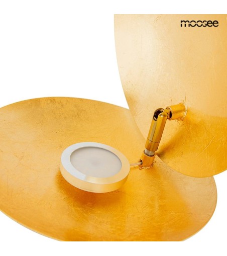 MOOSEE lampa ścienna ECLISE  złota / biała