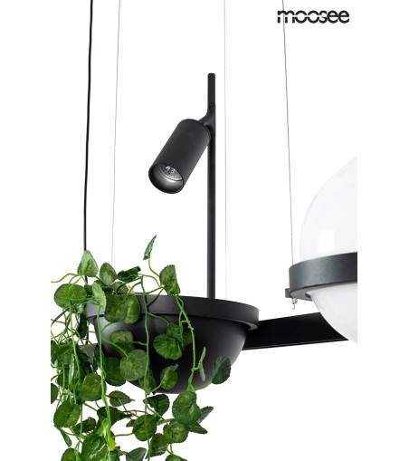 MOOSEE lampa wisząca PLANT czarna