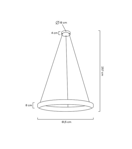 MOOSEE lampa wisząca LIBERTY 80 złota