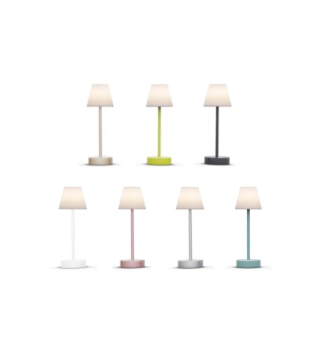NEW GARDEN lampa stołowa LOLA SLIM 30 BATTERY mint