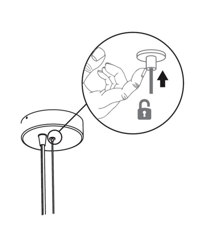 NEW GARDEN lampa wisząca PIANETA 35 BATTERY HANG