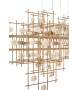 KARE lampa wisząca STONE MOBILE złota 100 x 61 cm
