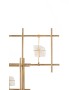 KARE lampa wisząca STONE MOBILE złota 100 x 61 cm