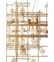 KARE lampa wisząca STONE MOBILE złota 100 x 61 cm