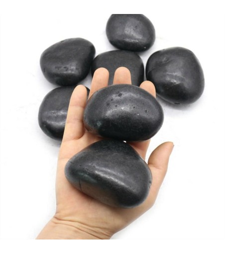Kamień OTOCZAK 5-8 cm 5 kg polerowany     czarny