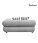 MaMaison sofa narożna ogrodowa ALEXANDER  szara (poduszki i pokrowiec w zestawie)