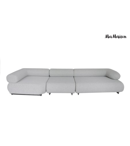 MaMaison sofa ogrodowa ALEXANDER szara    (poduszki i pokrowiec w zestawie)