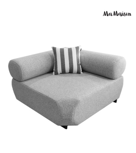 MaMaison sofa ogrodowa ALEXANDER szara    (poduszki i pokrowiec w zestawie)