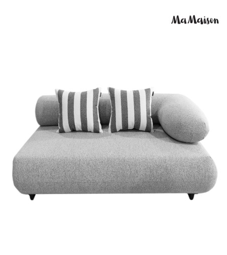 MaMaison sofa ogrodowa ALEXANDER szara    (poduszki i pokrowiec w zestawie)