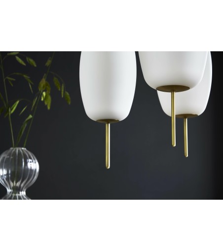 FRANDSEN lampa wisząca SILK S - mosiądz, szkło