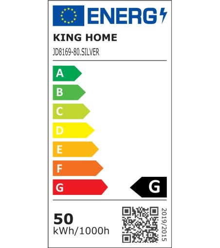 MOOSEE lampa wisząca RING 80 srebrna