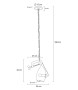 MOOSEE lampa wisząca VICE mosiądz