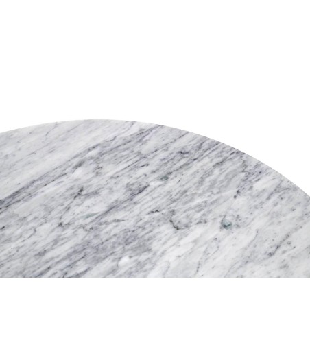 Stół TULIP MARBLE 100 CARRARA biały -     marmur, metal