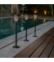 NEW GARDEN lampa ogrodowa GRETA SOLAR NEGRO 5in1 czarna