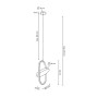 MOOSEE lampa wisząca SPINNER 19 czarna