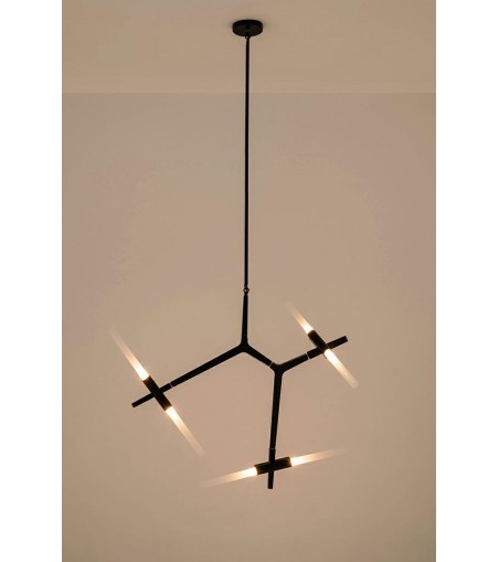 MOOSEE lampa wisząca CANDELABR 6 czarna
