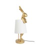 KARE lampa stołowa RABBIT 68 cm  złota / biała
