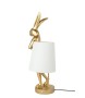 KARE lampa stołowa RABBIT 68 cm  złota / biała