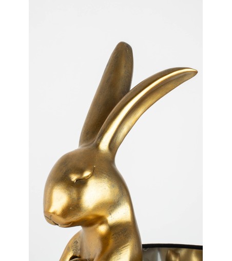 KARE lampa stołowa RABBIT 68 cm  złota / czarna