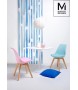 MODESTO stół TULIP FI 90 biały - MDF, podstawa metalowa