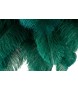 Lampa podłogowa TIFFANY 175 zielona  mosiądz / naturalne pióra