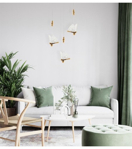 MOOSEE lampa wisząca BUTTERFLY S złota