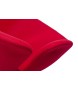 Fotel SWAN WOOL PREMIUM czerwony -  wełna, podstawa stal