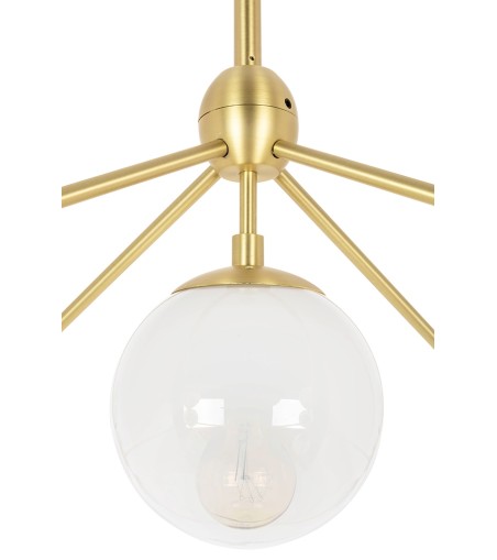 MOOSEE lampa wisząca PLANETARIO 15 GOLD   złota - klosze szronione