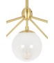 MOOSEE lampa wisząca PLANETARIO 15 GOLD   złota - klosze szronione