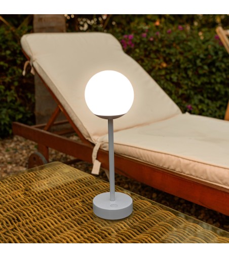 NEW GARDEN lampa stołowa NORAI SLIM 35 BATTERY rose gold
