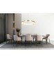 MOOSEE lampa wisząca SATURNUS 70 złota - LED, kryształ, stal szczotkowana