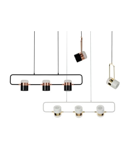 MOOSEE lampa wisząca BLINK 3 czarna