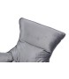 Fotel OTILIA STAND VELVET ciemny  szary welur