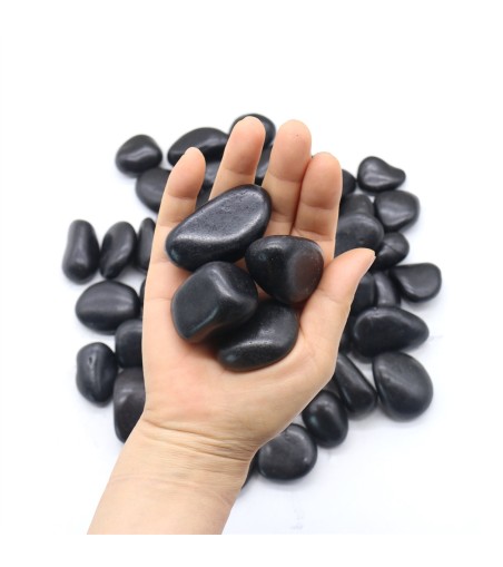 Kamień OTOCZAK 2-3 cm 20 kg polerowany    czarny