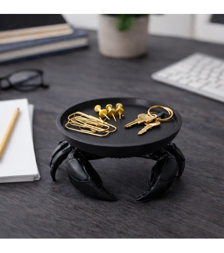 Taca dekoracyjna SHP CRAB czarna
