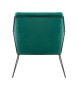 Fotel EMMA VELVET ciemny zielony -        welur, metal