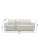 Sofa SENSE SLIM z funkcją spania - I grupa tkanin